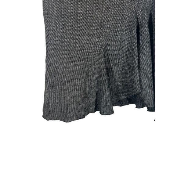 Isabel De Pedro Gray Virgin Wool Blend Asymmetrical Long Maxi Skirt Women Sz 4 - Picture 4 of 11